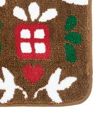 Vcny Home Multi Gingerbread House Tufted Bath Rug, 18" x 28"