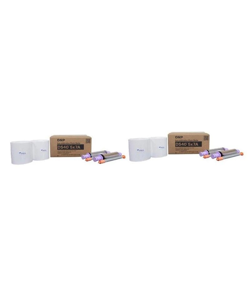 Dnp 2 Pack Dnp 2 x, 5x7" Media for DS40 Dye Sublimation Color Photo Printer, 230 Prints per Roll (920 Prints)