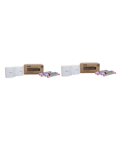 Dnp 2 Pack Dnp 2 x, 5x7" Media for DS40 Dye Sublimation Color Photo Printer, 230 Prints per Roll (920 Prints)