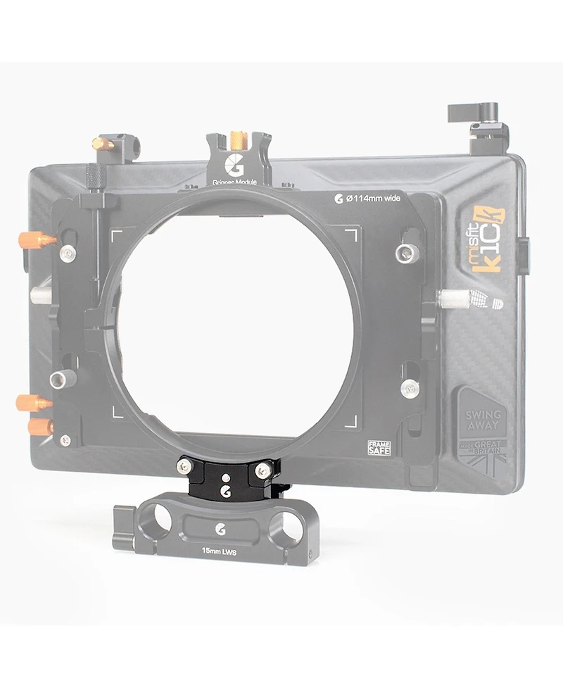 Bright Tangerine 15mm Lws Support Kit with Extension for 80-95mm Misfit Kick Clamp Adapters