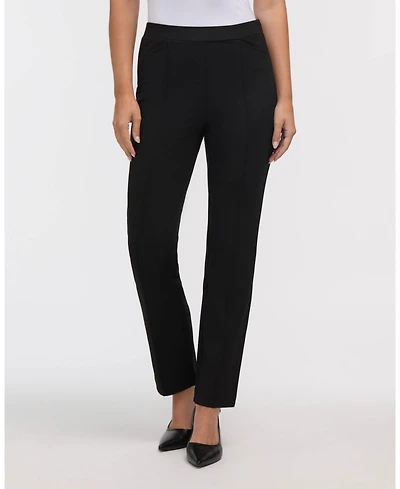 Ellen Tracy Women's Pull-On Pant with Pintuck Detail