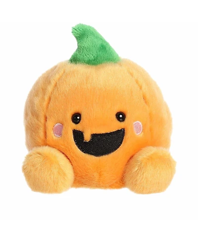 Aurora Mini Gourdon Jack O' Lantern Palm Pals Spooky Plush Toy Orange 5"