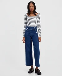 Guess Women's Alina Wide-Leg Sailor Jeans