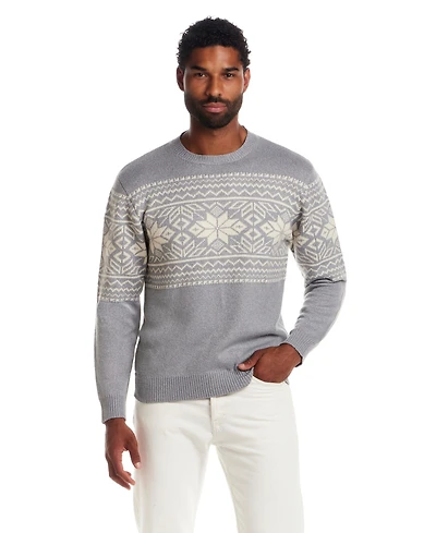 Weatherproof Vintage Men's Snowflake Crewneck Sweater