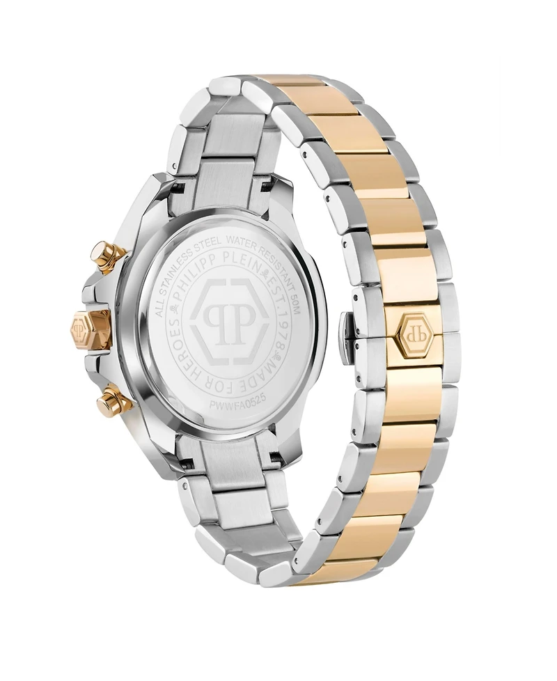 Philipp Plein Men's Two Tone Stainless Steel Watch, 44mm
