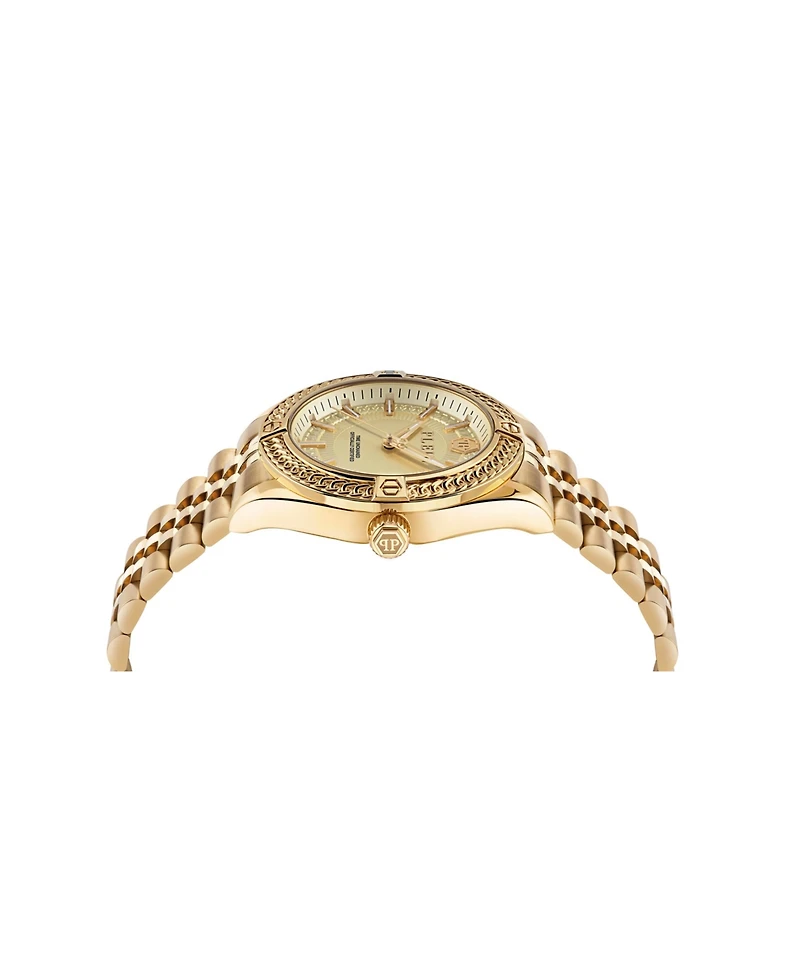 Philipp Plein Men's Gold Stainless Steel Watch, 43mm