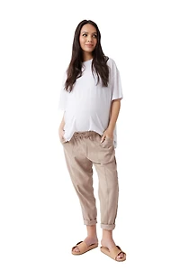 Ingrid + Isabel Women's Maternity Drapey Ankle Pant