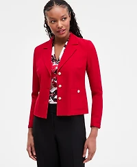 Kasper Women's Julia Stretch Crepe Patch-Pocket Blazer