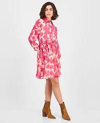 Nautical Jeans Women's Festival Floral Shirtdress