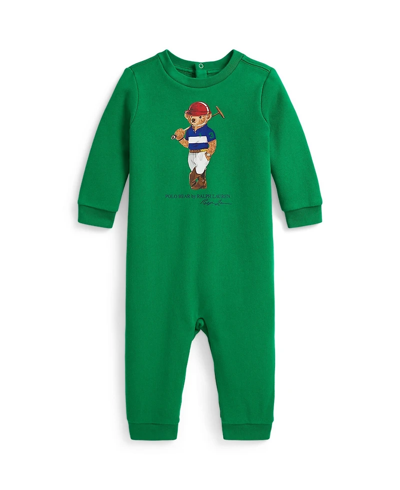 Polo Ralph Lauren Baby Boys Bear Print Long-Sleeve Coverall