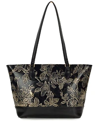Patricia Nash Meka Bark Leaves Textured Tote Bag