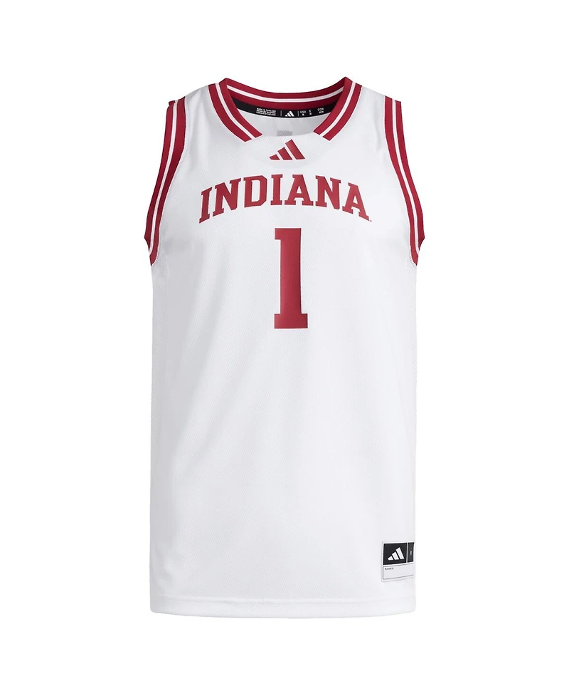 Adidas Men's White Indiana Hoosiers Replica Swingman Jersey