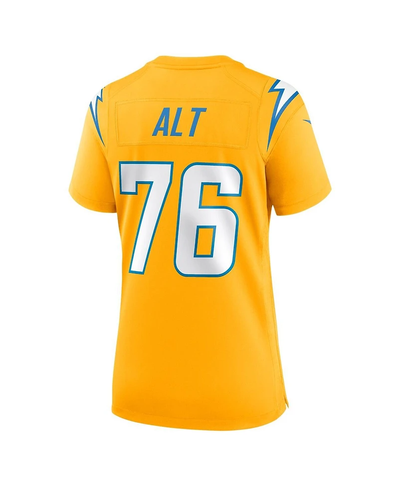 Nike Women's Joe Alt Gold Los Angeles Chargers Alternate Charger Power Game Jersey