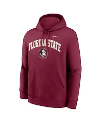 Nike Men's Garnet Florida State Seminoles Club Fleece Arch Pullover Hoodie