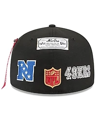 New Era x Alpha Men's Industries Black San Francisco 49ers 59FIFTY Fitted Hat