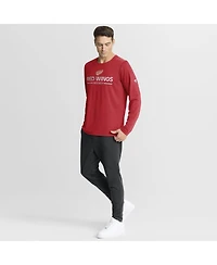 Fanatics Men's Red Detroit Wings Authentic Pro Centennial Rink Tech Long Sleeve T-Shirt