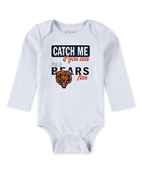 Wear by Erin Andrews Baby Boys and Girls Newborn 3-Piece Chicago Bears Turn Me Around Bodysuits Pant Set
