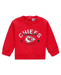 Wear by Erin Andrews Baby Boys and Girls Newborn 2-Piece Red Kansas City Chiefs Fleece Crewneck Pants Set
