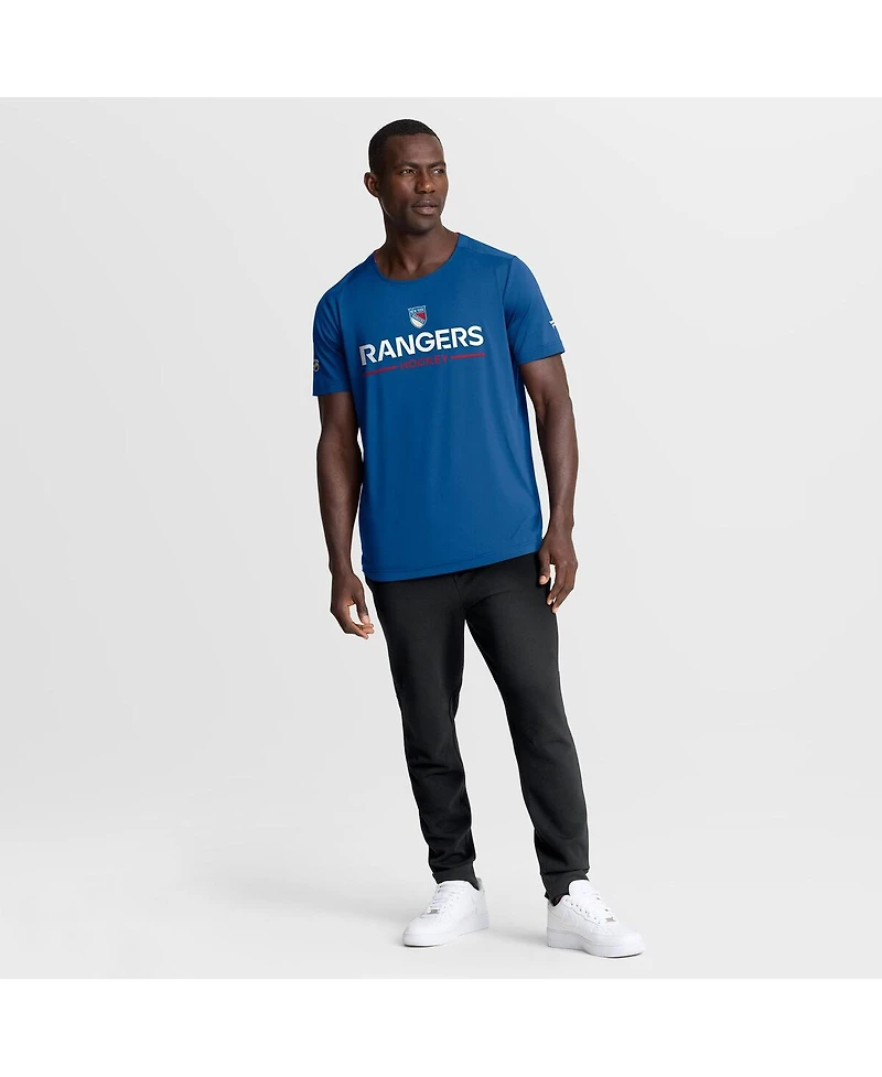 Fanatics Men's Blue New York Rangers Authentic Pro Rink Centennial Tech T-Shirt