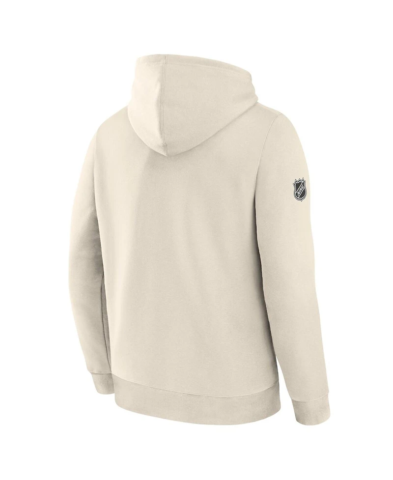 Fanatics Men's Beige New York Rangers Centennial Fleece Hoodie