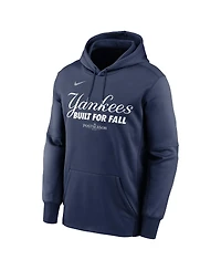 Nike Men's Navy New York Yankees 2025 Mlb Postseason Authentic Collection Therma Fleece Hoodie