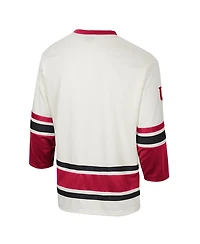 Colosseum Men's Cream Indiana Hoosiers Puck Proud Fashion Hockey Jersey