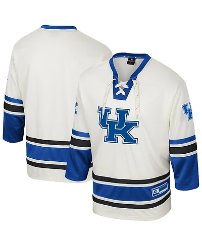 Colosseum Men's Cream Kentucky Wildcats Puck Proud Fashion Hockey Jersey