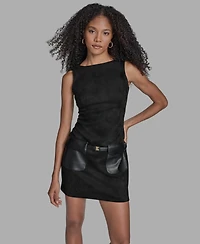 Bcbg Women's Sleeveless Boat Neck Dress