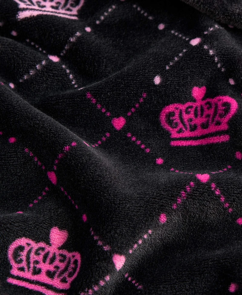 Juicy Couture Plush Throw, 50" x 70"