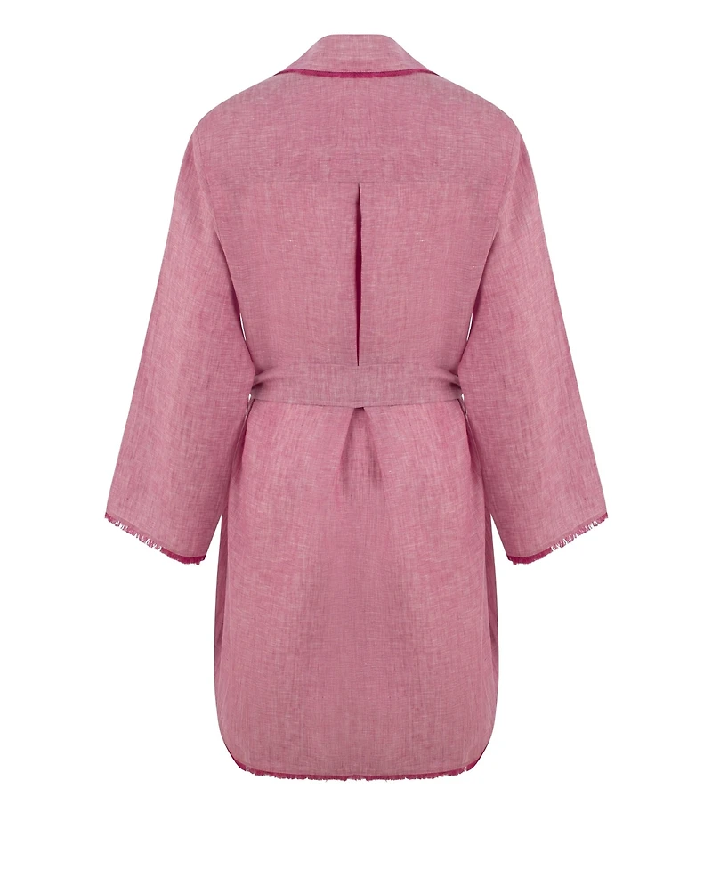 Labeca London Women's Short Linen Mini Kaftan