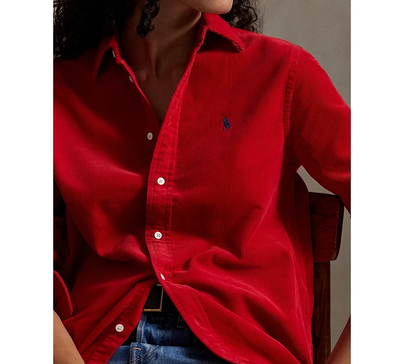 Polo Ralph Lauren Women's Classic-Fit Cotton Corduroy Shirt