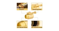 Twinkle Star Brass Shut Off Valve Garden Hose Heavy Duty Connector