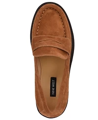 Nine West Women's Keram Chunky Lug Sole Penny Loafers