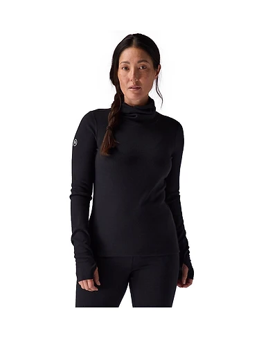 Backcountry Women's Cedars Rws Merino Mid-Wt Baselayer Funnel Neck Top Midweight Long Underwear Tops