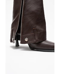 Prologue Shoes Lola Zip Pointed Toe Heel Boot (Women)