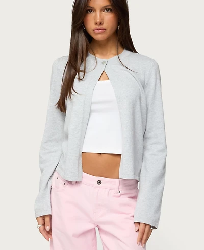 Edikted Women's Jenie Split Front Knit Cardigan