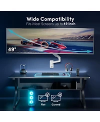 Quarx Monitor Wall Mount Single Monitor Arm Adjustable Premium Aluminum