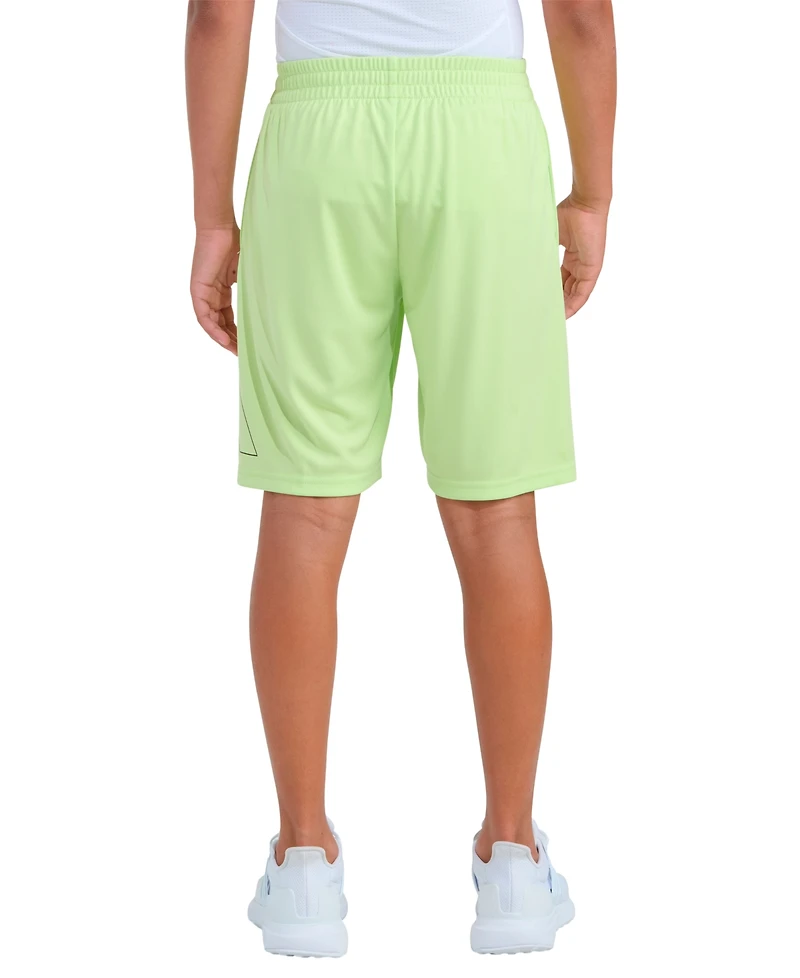 adidas Boys 8-20 Elastic Waistband Essentials Big Logo Shorts