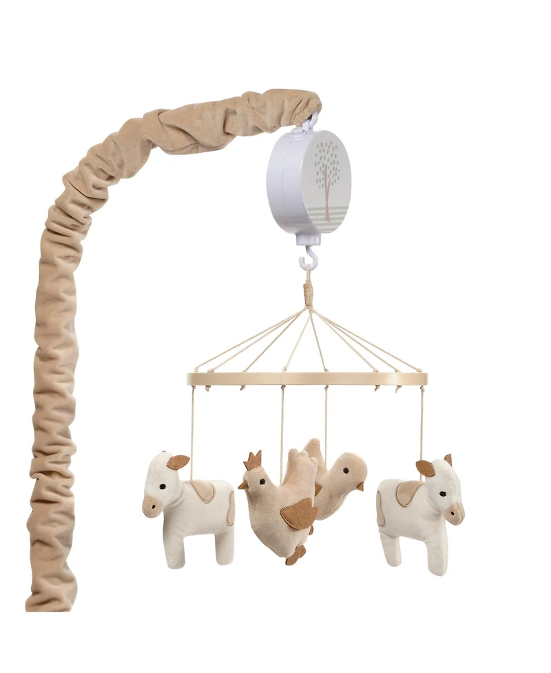Bedtime Originals Farmyard Friends Musical Baby Crib Mobile Soother Toy