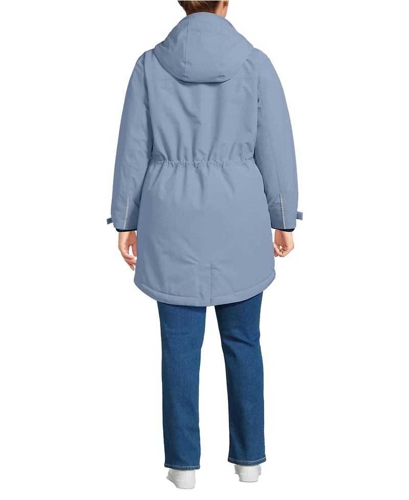 Lands' End Plus Size Squall Waterproof Insulated Parka