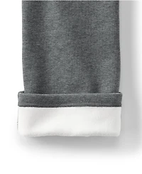 Lands' End Women's Petite Serious Sweats High Rise Fleece Lined Straight Leg Pants