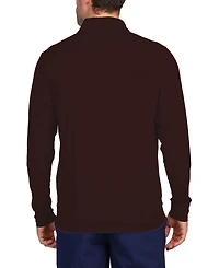 Tailorbyrd Men's Melange Mesh Performance Quarter Zip
