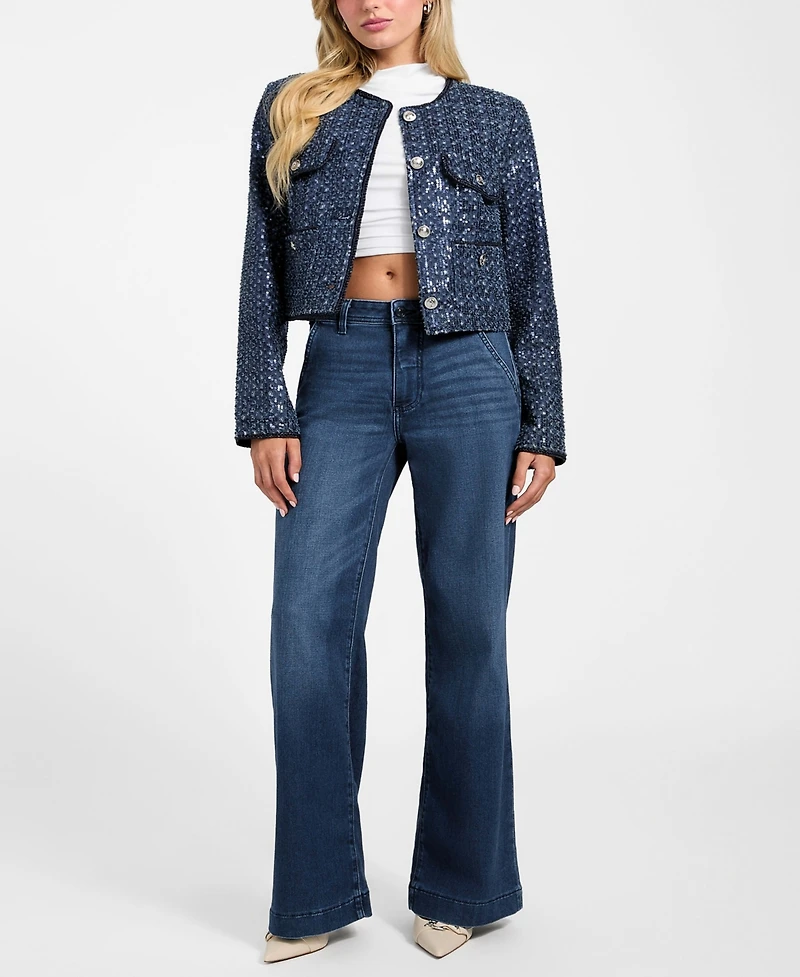 Guess Women's Elisa Collarless Jacket