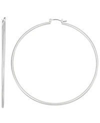 Nine West Silver-Tone Hoop Earrings