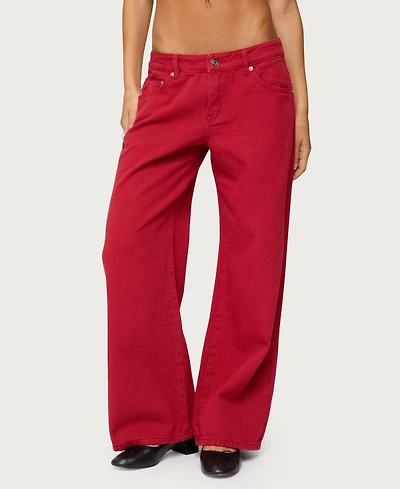 Edikted Women's Roman Low Rise Slouchy Jeans