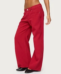 Edikted Women's Roman Low Rise Slouchy Jeans