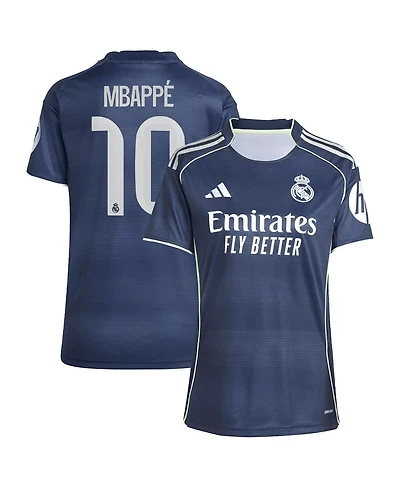 Adidas Women's Kylian Mbappe Blue Real Madrid 2025/26 Away Replica Player Jersey