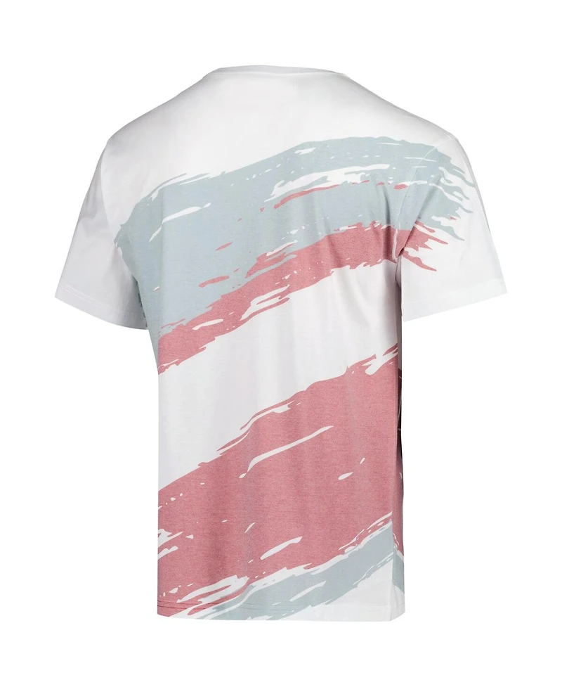 Mitchell & Ness Men's White Texas Southern Tigers Paintbrush Sublimated T-Shirt