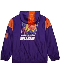 Mitchell & Ness Men's and Women's Purple Phoenix Suns Hardwood Classics Team Og 3.0 Anorak Half-Zip Windbreaker Jacket