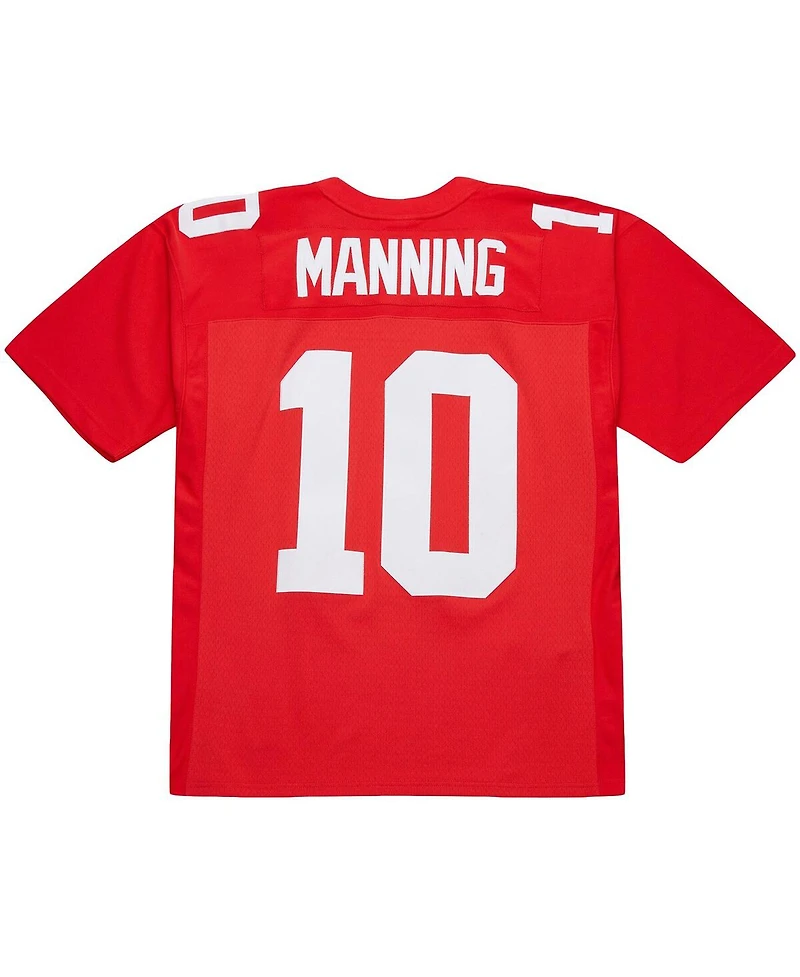 Mitchell & Ness Men's Eli Manning Red New York Giants 2004 Team Legacy Retired Player Big Tall Jersey